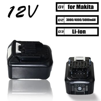 12 3.0/4.0/5.0 Ah за Makita Замяна на батерията BL1040 BL1015, литиеви акумулаторни Електроинструменти, Батерии за Отвертки