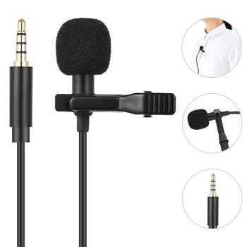 3,5 mm Type C Usb 2.0 Мини Преносим микрофон Кондензаторен микрофон с щипка за Ревера, жични За iPhone, смартфон, лаптоп, Клас а мрежа