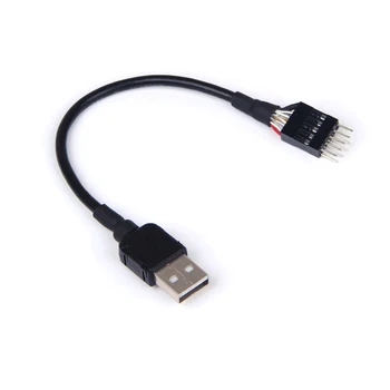 9-пинов конектор за свързване на външен USB-порт на дънната платка на КОМПЮТЪР, Вътрешен удължителен кабел за пренос на данни