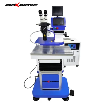 Maxwave MW-MR200W YAG Лазерен заваръчни машини за ремонт на метални матрици с микроскоп и пулт за управление, заварени