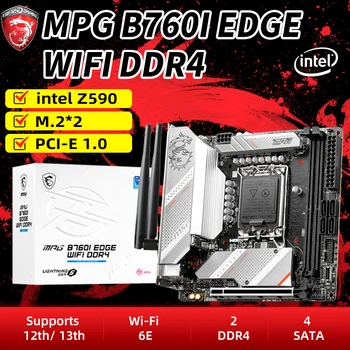 MSI с Нов MPG B760I EDGE, WIFI DDR4 чипсет Intel LGA 1700 с поддръжка на процесор Intel Core i3, i7 за МИНИ-КОМПЮТЪР