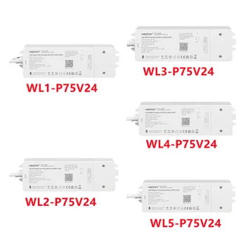 WiFi + 2,4 G лента led Драйвер Димер Контролер 75 W Светлинен Трансформатор DC24V за Одноцветного/Двоен бял/RGB/RGBW/RGB + CCT AC100-240V