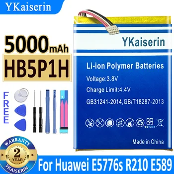 YKaiserin 5000 ма HB5P1H Батерия За рутер Huawei E589 R210 E5776s E5776S-22/32/501/601/860/922 Batteria + Безплатни инструменти