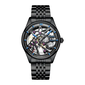Автоматично мъжки часовници Маркови механични часовници Водоустойчиви Бизнес, спортни мъжки часовник от неръждаема Стомана Relogios Masculino