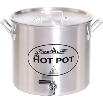 Алуминиева тенджера за топла вода Лагер Chef, HWP20A, обем 20 литра, кухненски прибори с крановым капак