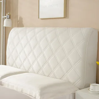 Еднопосочен velvet топло калъф за таблата на леглото, едностранно ватиран velvet протектор за гърба легла, еластичен калъф за леглото 