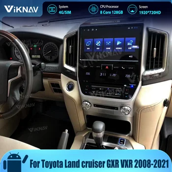 За Toyota Land Cruiser GXR VXR 2008-2021 Актуализация на Android Autoaudio 8 Основната Безжичен CarPlay 128 GB Авто Радио В стил Tesla Стерео