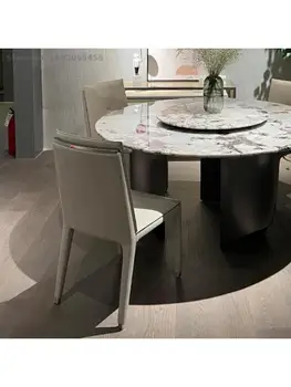Италиански Минималистичен стол за Хранене Модерен минималистичен Книгата стол Креативен Дизайнерски Стол Мека Опаковка на Облегалката на стола Съгласуване на дизайна на стола