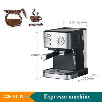 Кафемашина с Мощност 850 Вата на 20 Бар, Италианско Еспресо-машина, Електрическа Машина за Еспресо, Автоматично съобщение за кафе на прах