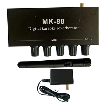 Коаксиален Bluetooth декодер MK-88, стереофоничен предусилвател, Аудиоусилитель, Микшерная карта с адаптер на захранване dc 12 v, штепсельная вилица САЩ