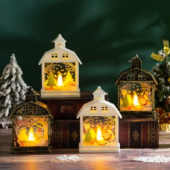 Коледни свещи, вятърна фенер led снежна топка, фенер, Дядо коледа, Снежен човек, Окачен фенер, лампа за Коледната партита