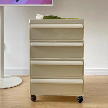 Модерен пластмасов Нощно шкафче за всекидневна, гардероб за съхранение, цветен отстроченный кутия за спалня в стил Ретро, Mesitas De Noche Furniture