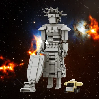 Набор от градивни блокове MOC Space Eagle Mecha Warriors, модел характер Защищающегося войник, тухлени играчки, детски подарък за рожден ден