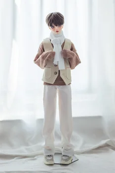 Облекло BJD 1/4 & 1/3 & чичо пуловер, шал, жилетка, панталони комплект от 4 теми аксесоари за кукли bjd