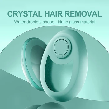Обновен Crystal за премахване на коса, Магически Кристал, Гумичка за коса, за жени и мъже, Физически и ексфолиращ инструмент, Безболезнен Гумичка за коса R