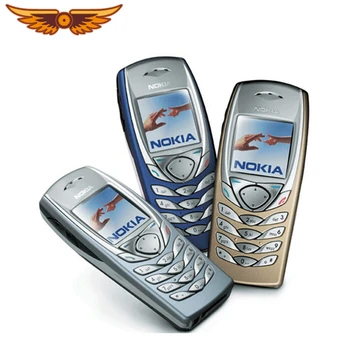 Оригинален Nokia 6100 Bluetooth GSM 2G Отключени Евтин мобилен телефон, многоезичен, мобилен телефон
