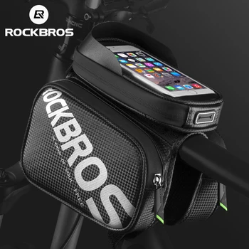 Официални модни чанти непромокаеми сензорен екран на телефона горната тръба чанта МТВ велосипед предната рамка на седлото чанта Паньер аксесоари под наем