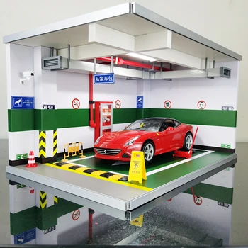 Симулация на 1: 18 дисплея на модела на автомобила паркинг модел на автомобила модел на автомобила модел на автомобила подземен паркинг