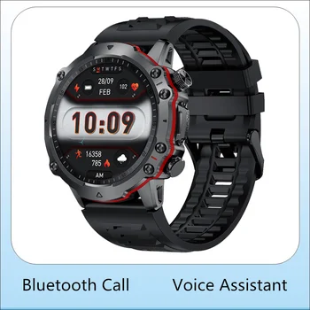 Смарт часовници Мъжки 2023 IP68 Водоустойчив Bluetooth Предизвикателство Напомняне WhatsApp Гласов асистент Потребителски скали 1,43-инчов Amoled Smartwatch