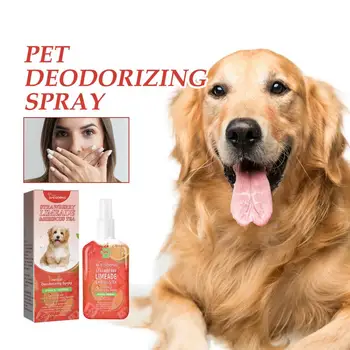 Спрей от миризмата на домашни любимци Устойчив Дезодорант-спрей за домашни любимци Натурални Съставки за кучета, Котки, Неутрализира миризми Нежно И ефективно