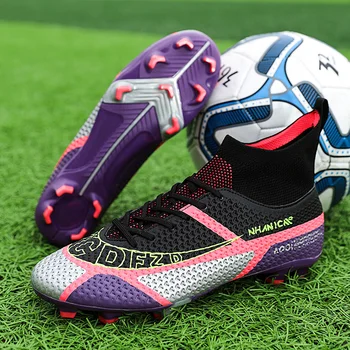 Футболни обувки премиум-клас, с ергономичен дизайн, футболни обувки удобен за кацане, маратонки за футзала, здрави футболни обувки за търговия на едро