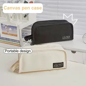 Чанта за моливи, недеформированная чанта за канцеларски материали за прогимназия, дебела чанта за канцеларски консумативи за занимания