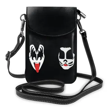 Чанта за рамо с каишка на Kiss, за Многократна употреба Кожени Ученически дамски чанти, Дамски Подаръчен портфейл